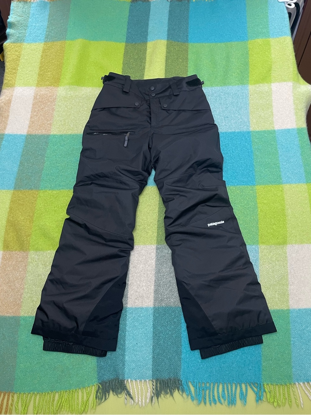 Patagonia Kids Snowbelle Black Pants Snow Boys Girls Unisex Size 10 Medium
